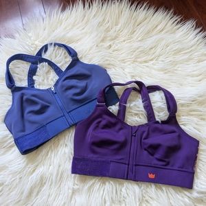 SheFit Flex Purple and Blue Sports Bras